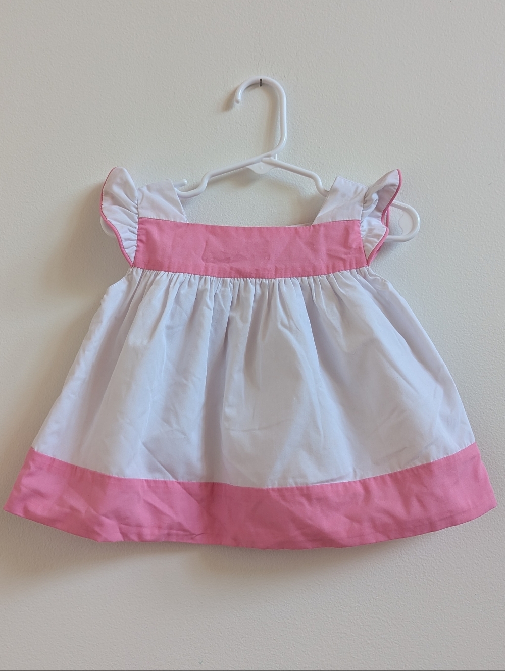 TBBC Top 18-24m Girls Pink Flutter Sleeve Boutique